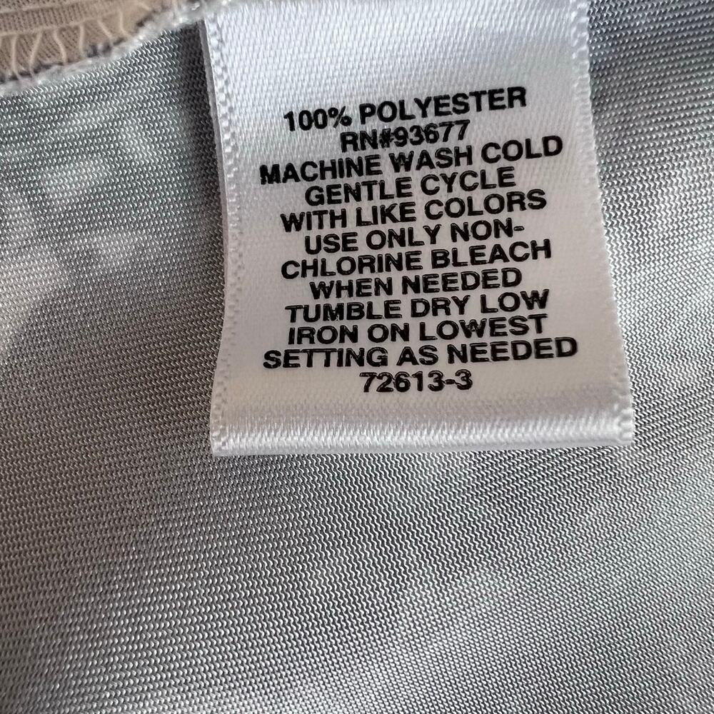 NWT Floral Print Midi Dress in White with Black Botanical Print Women's Large - Picture 15 of 16